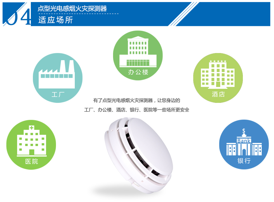 JTY-GM-CN4098-9714点型光电感烟火灾陕西探测器适用场所